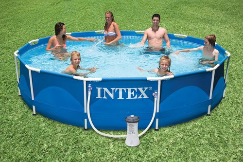 INTEX Pompe à pied à soufflet - Bleu - 12 pouces - 30 cm pour 53.000 DT