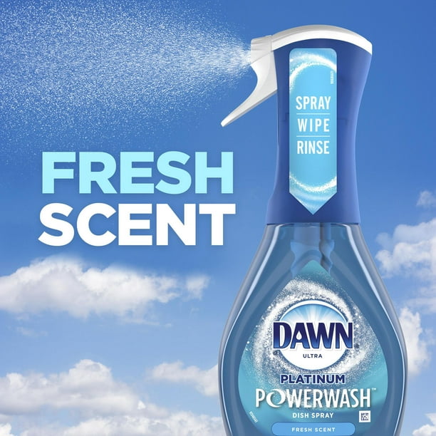 Dawn Fresh Scent Platinum Powerwash Dishwashing Liquid Dish Soap Spray -  16oz