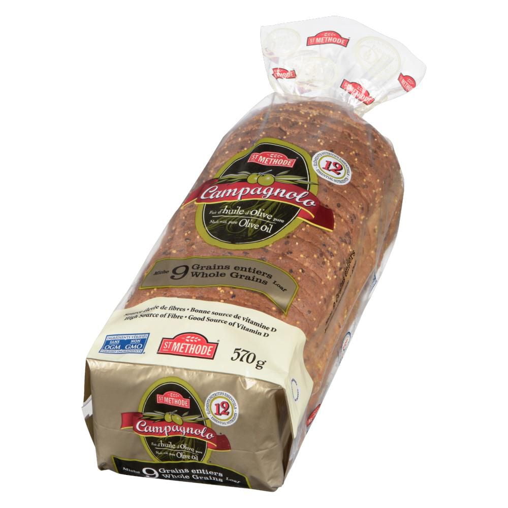 Campagnolo 9 Whole Grains Sliced Bread Loaf, 570 g