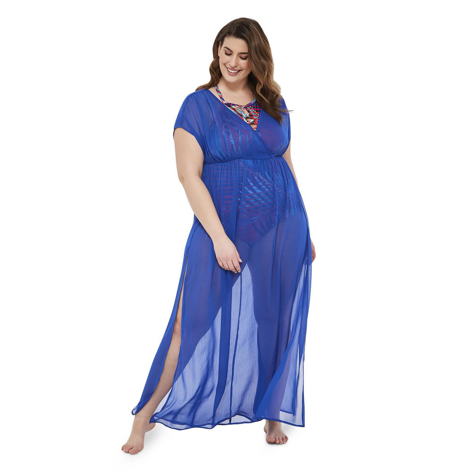 Cache maillot maxi en chiffon George Plus pour femmes Walmart.ca