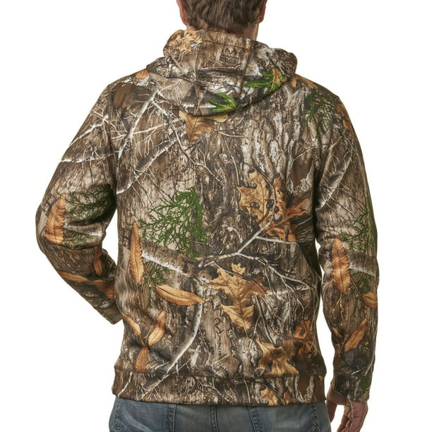 Haut à capuchon de chasse pour hommes avec poches avant pour le rangement,  camouflage Realtree Edge