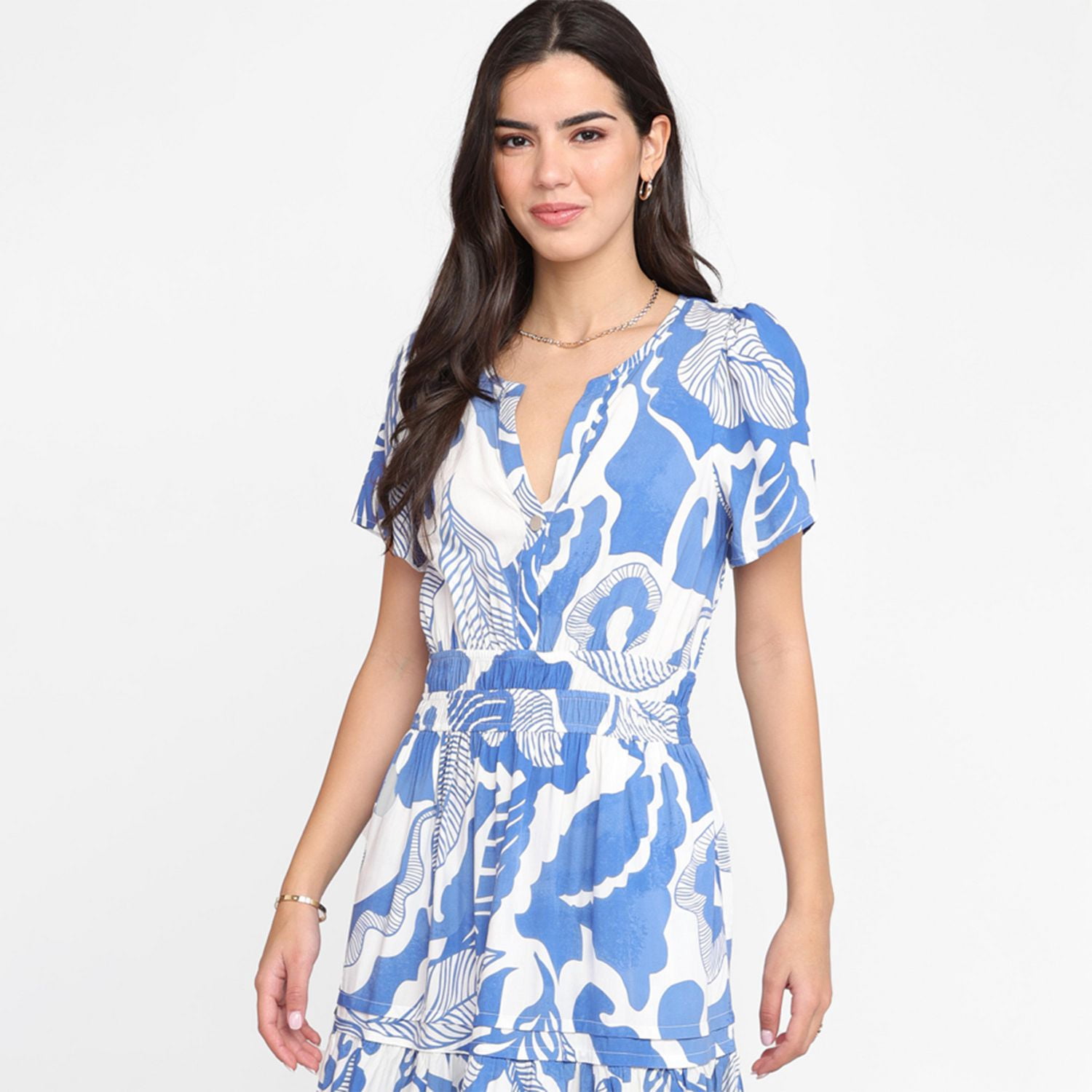 Devoted Robe à taille smockée pour femme