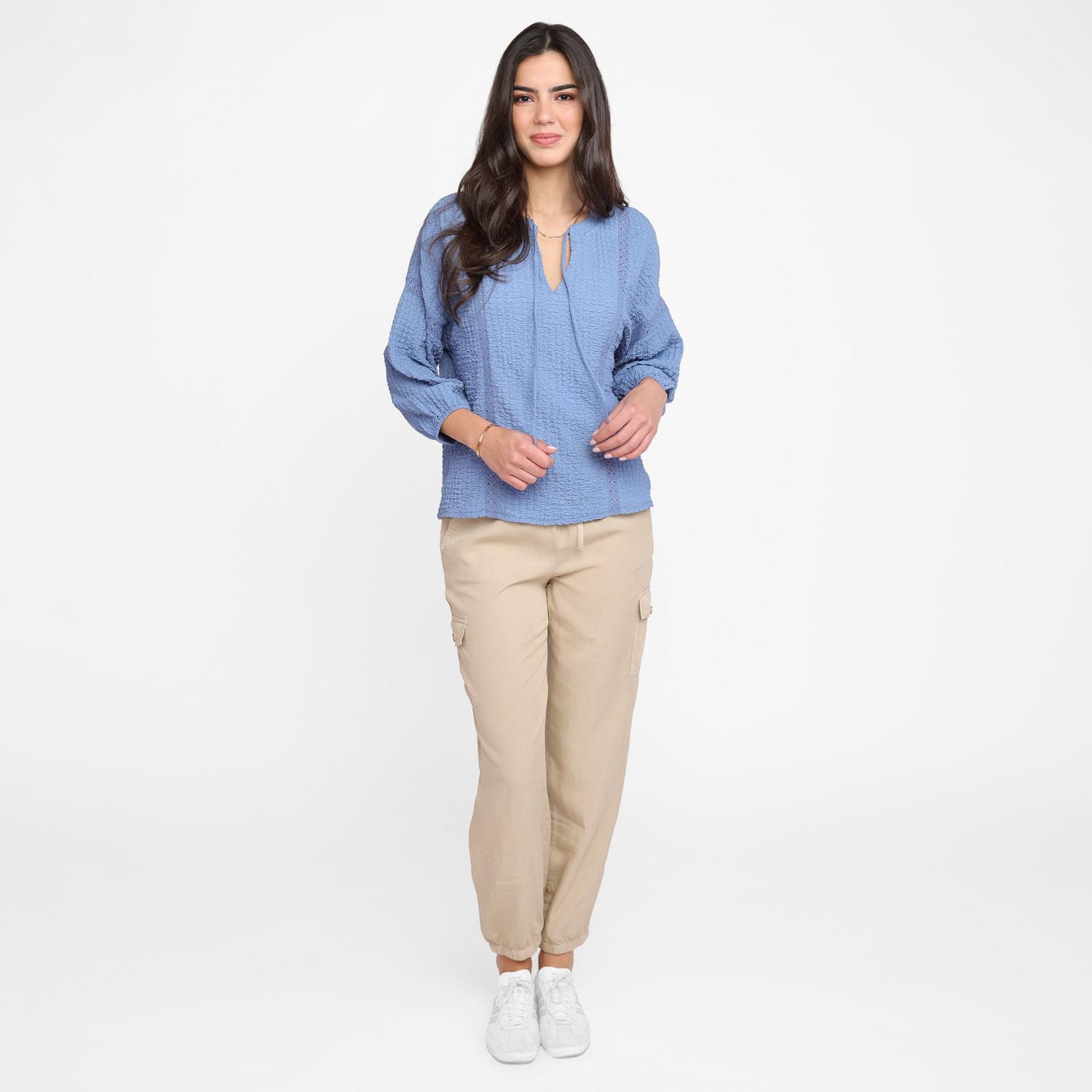 Devoted Women's, Crinkled Blouse Sizes XS-XL