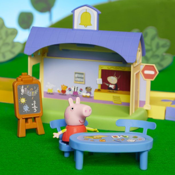 Peppa Pig Le circuit en ville de Peppa avec piste ajustable