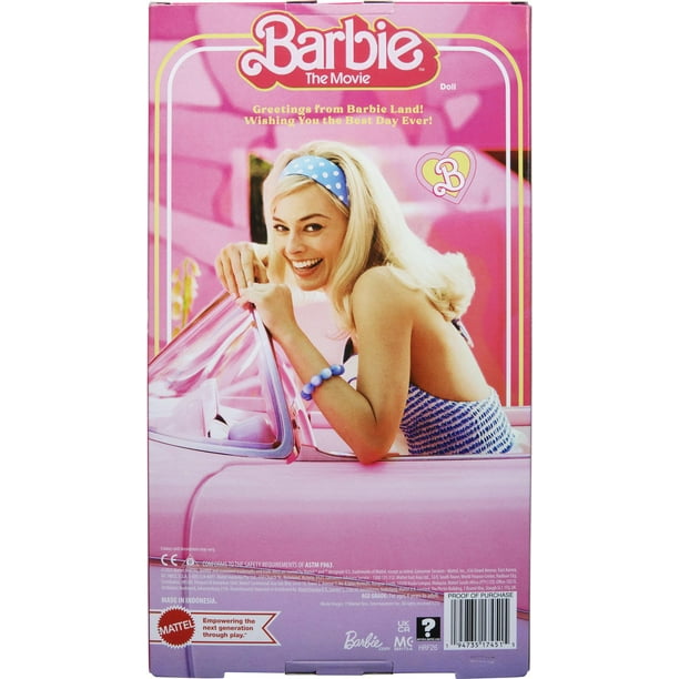 MATTEL Poupée Barbie Le Film - Tenue à carreaux pas cher 