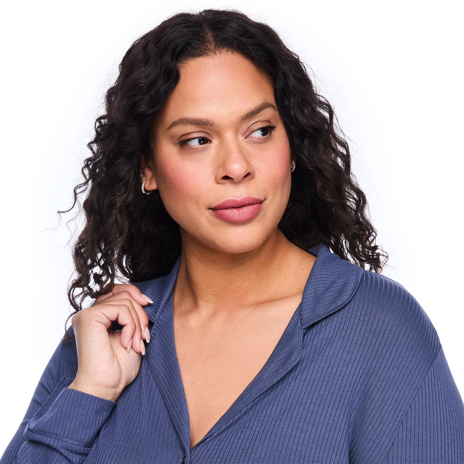 Chemise de nuit côtelée George Plus pour femmes