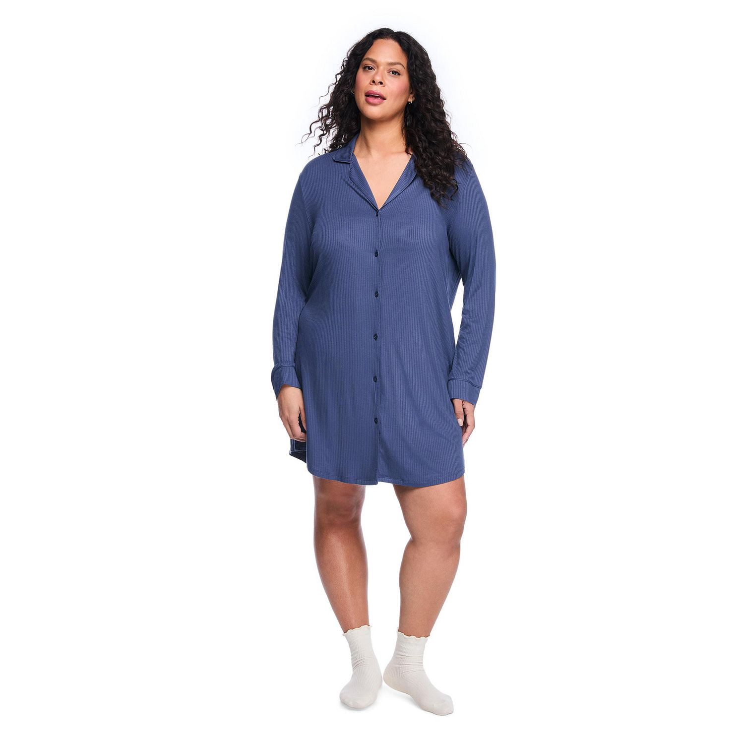 George Women's Plus Rib Nightshirt