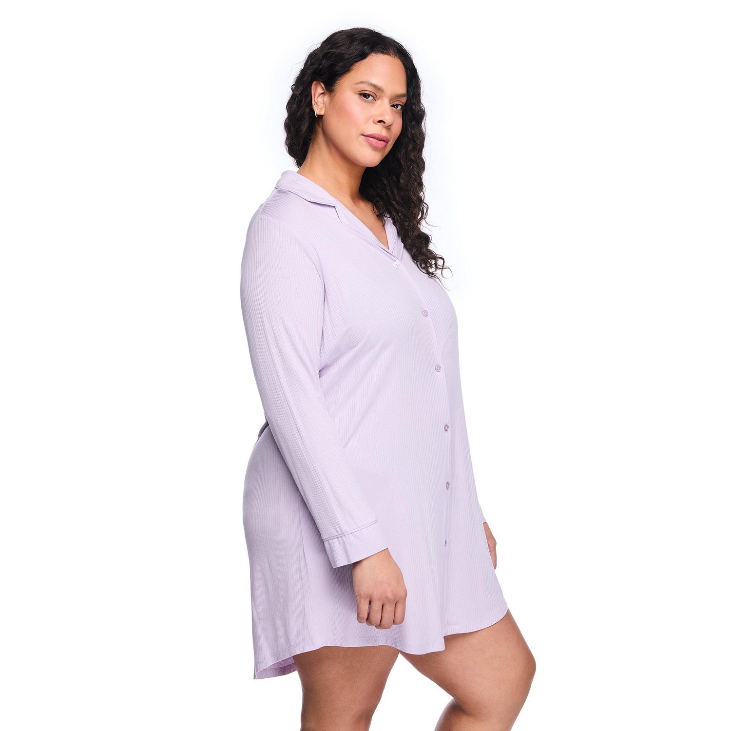 Chemise de nuit côtelée George Plus pour femmes