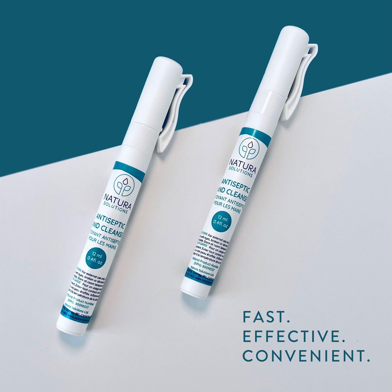 Natura Solutions Stylo vaporisateur nettoyant antiseptique pour les mains Nettoyant antiseptique pour les mains