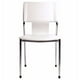 Chaise empilable Nicer Furniture en blanc – image 1 sur 1