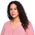 thumbnail image 4 of George Women's Plus Henley Nightshirt, 4 of 6