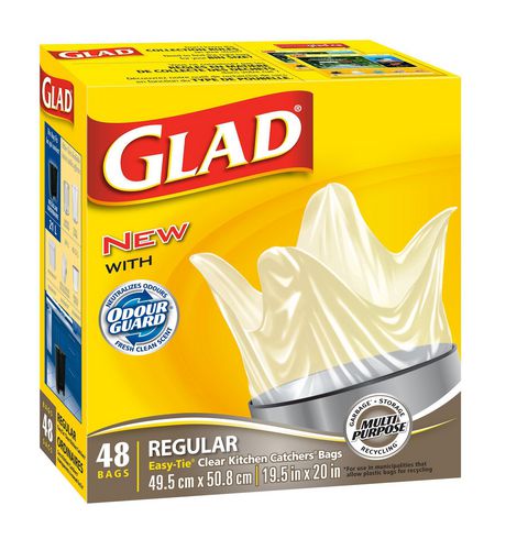 Glad Clear Bags Regular 48 Ct at Walmart.ca | Walmart Canada