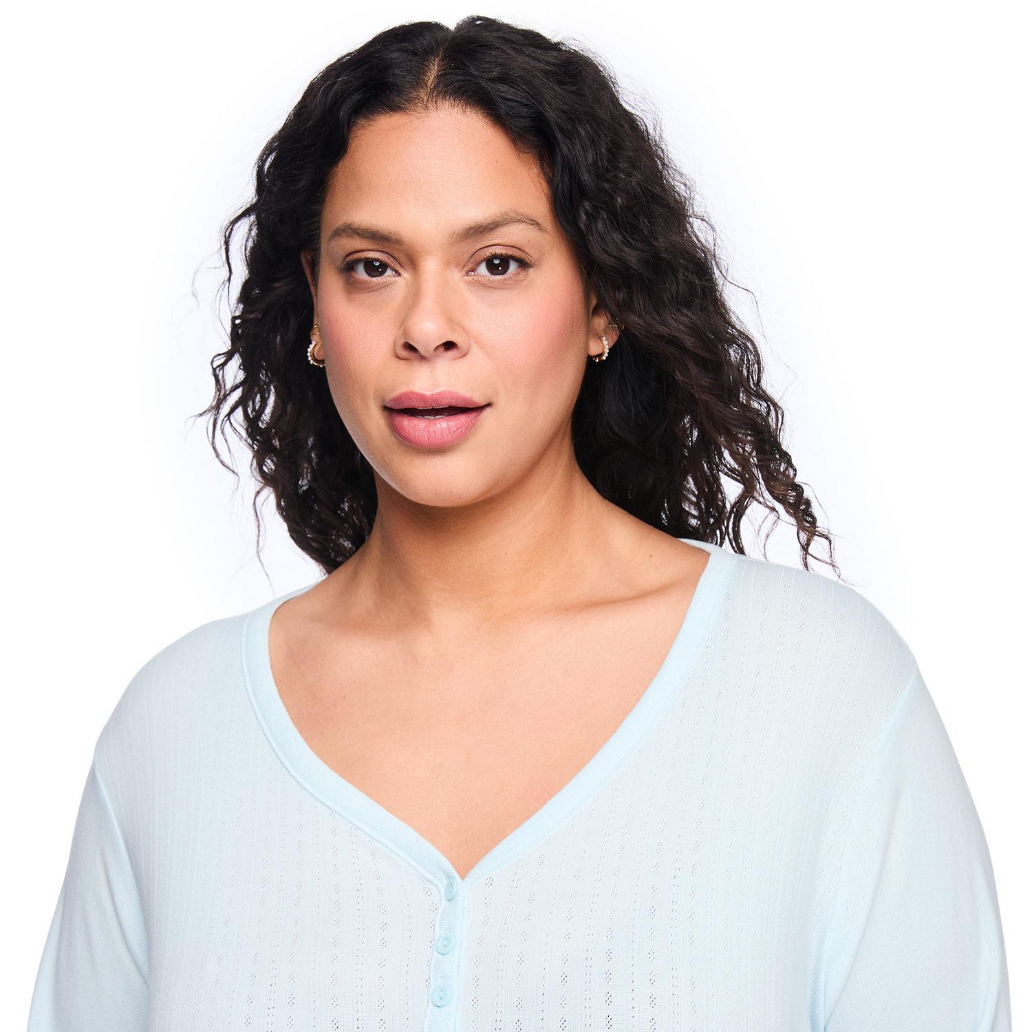 Chemise de nuit henley George Plus pour femmes