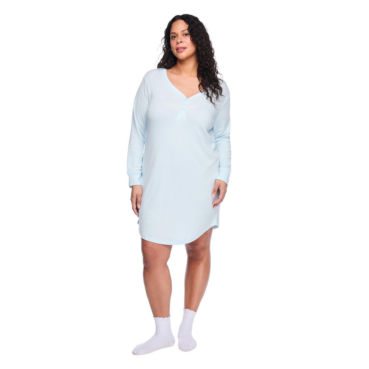 Chemise de nuit henley George Plus pour femmes