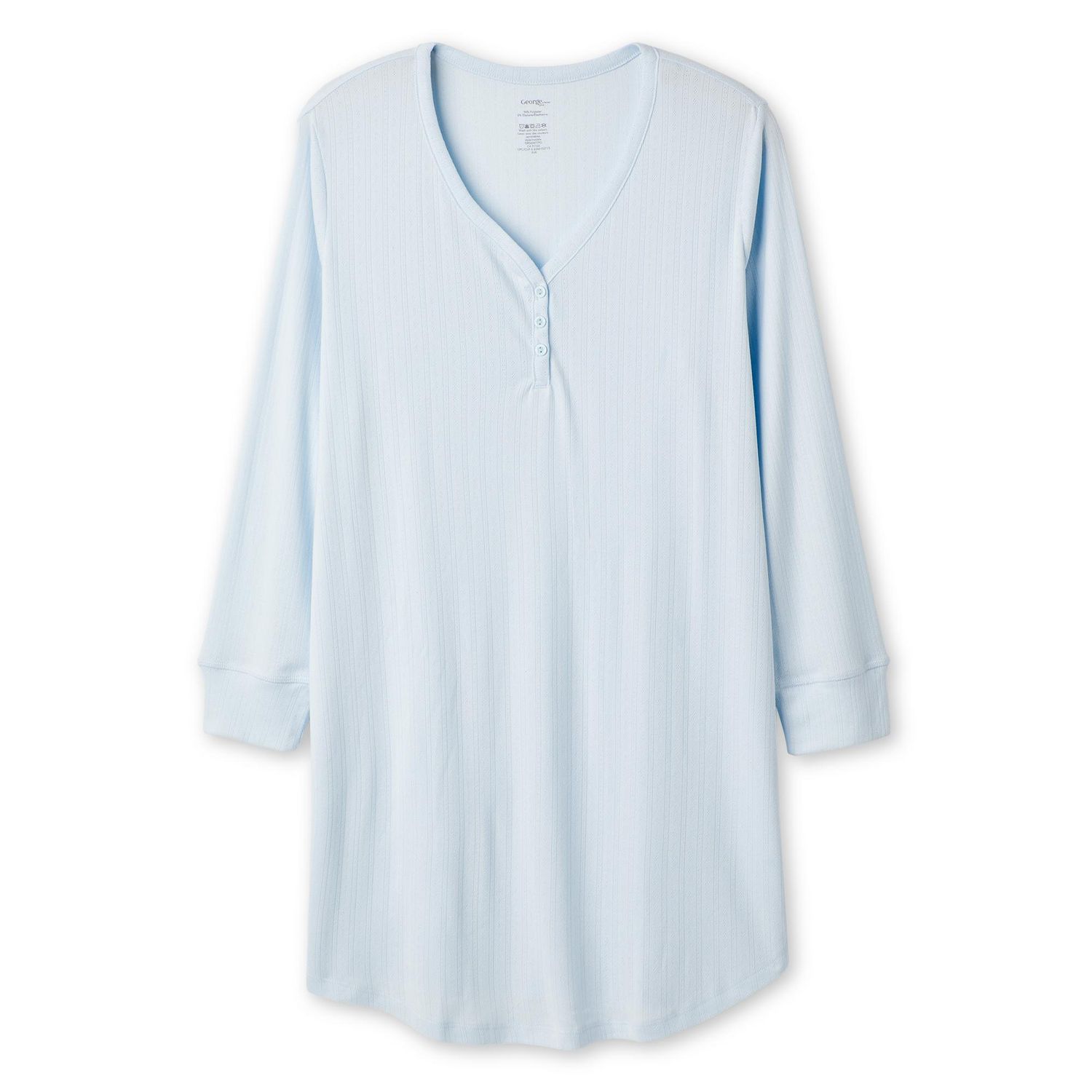 Chemise de nuit henley George Plus pour femmes