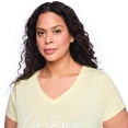 thumbnail image 4 of George Women's Plus V-Neck Sleep T-Shirt, 4 of 6