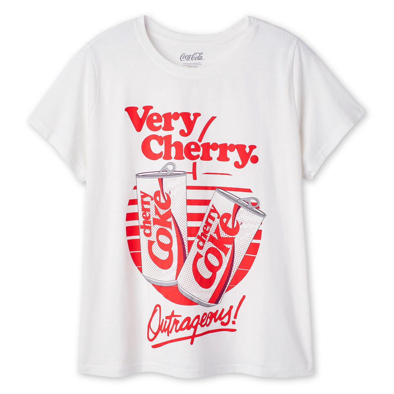 T-shirt coke cerise Coca-Cola Plus pour femmes
