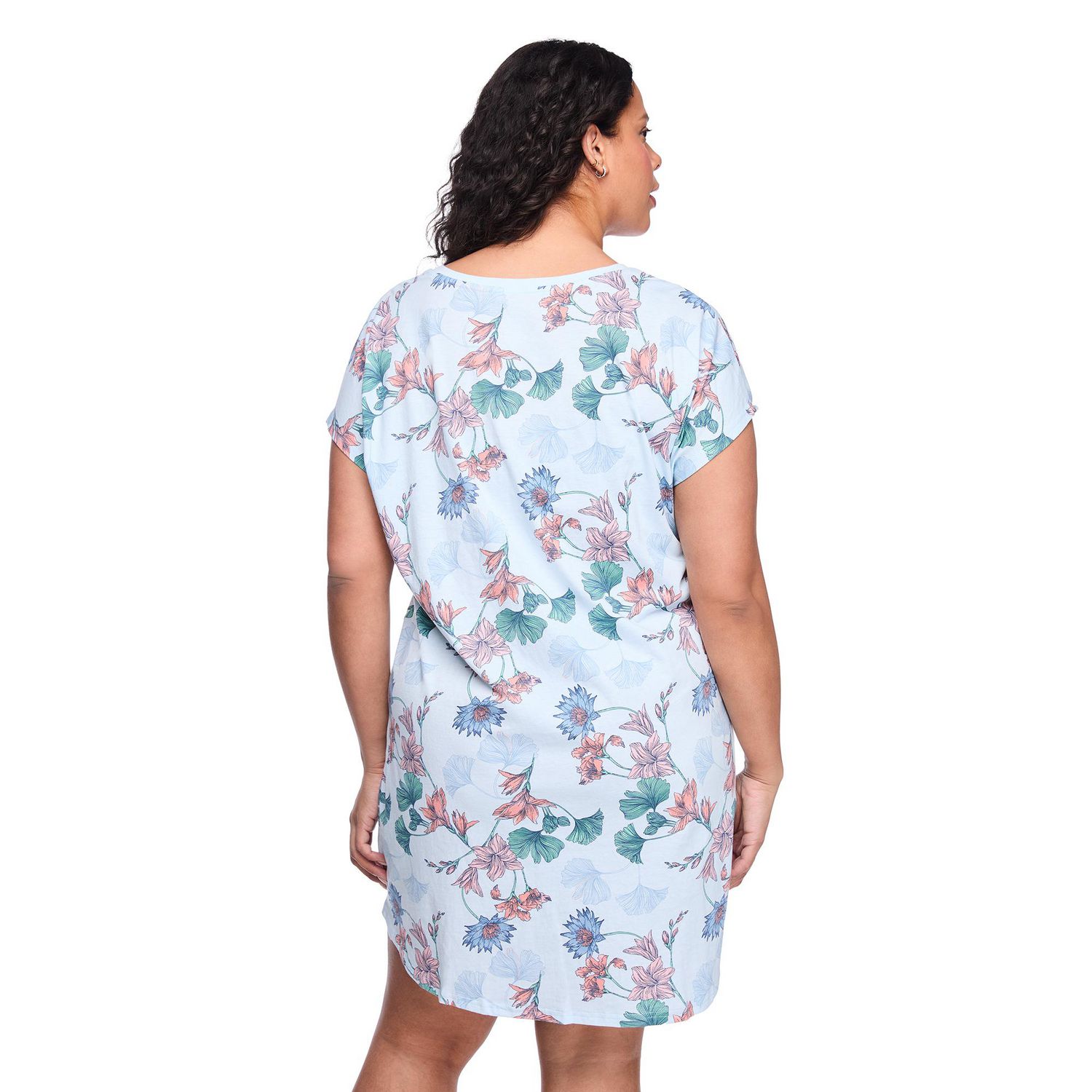 Chemise de nuit à encolure en V George Plus pour femmes
