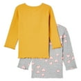 thumbnail image 2 of Lot de 2 t-shirts côtelés George pour bébés filles, 2 of 2