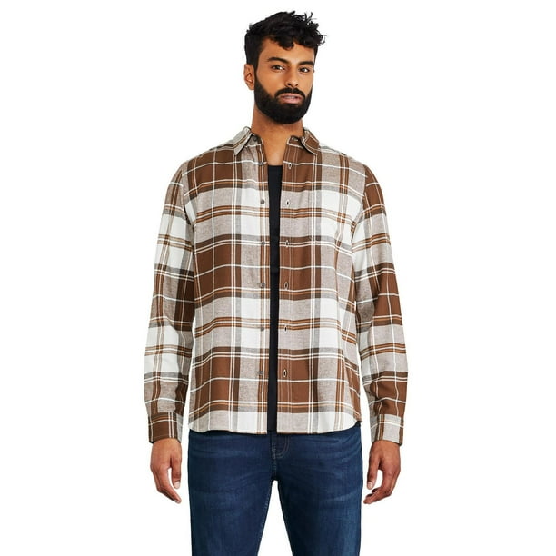 George Mens Flannel Shirt Walmart Ca