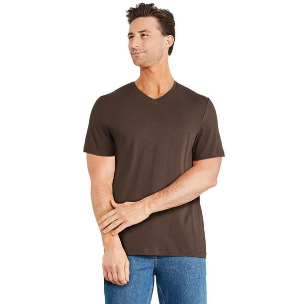 George Men's Stretch V-Neckline Tee - Walmart.ca