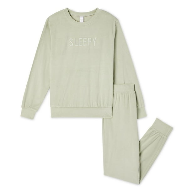 Kids' Unisex Velour Pajamas 2Piece Set Walmart.ca