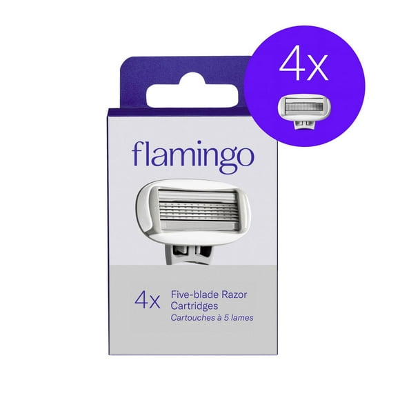 Flamingo Women's Razor Blades - 4ct, 4x Razor Blade Refills