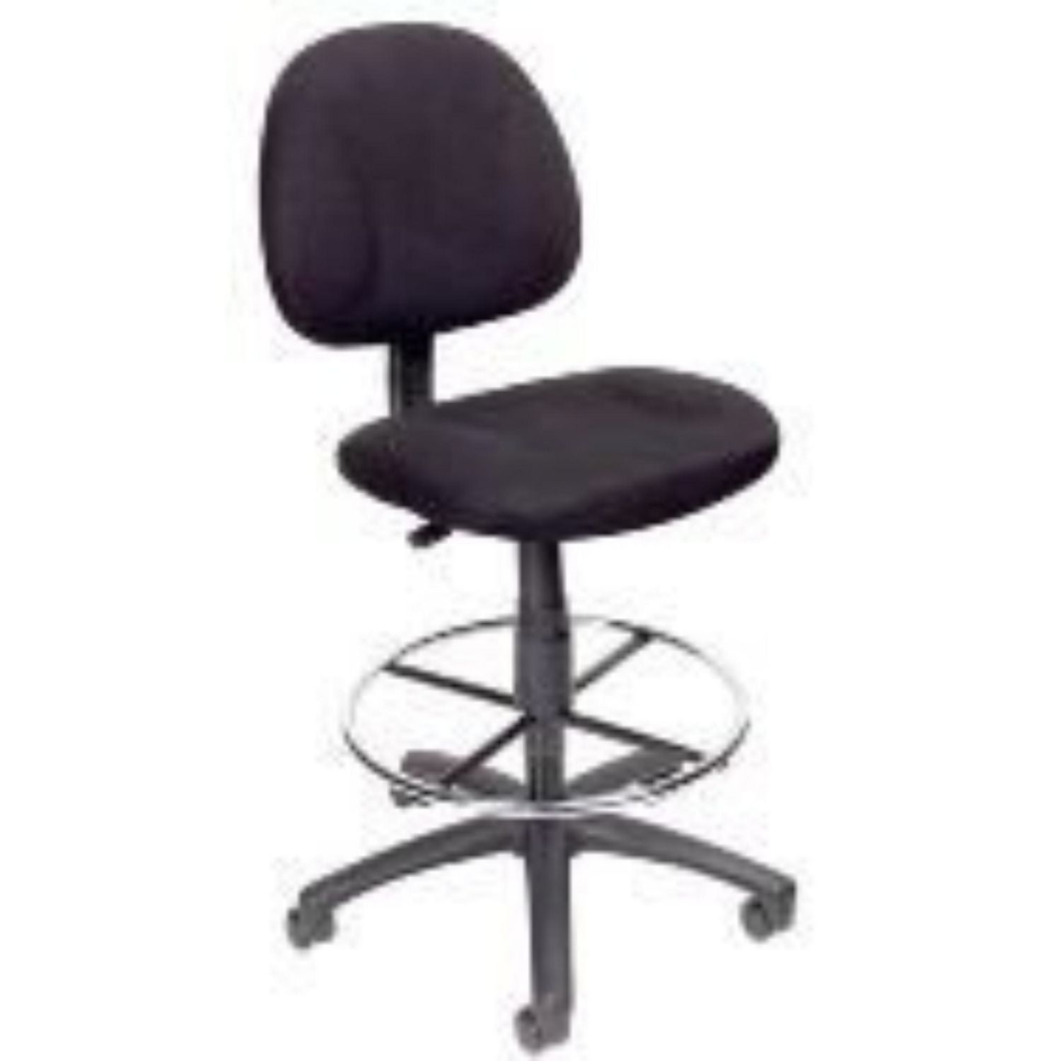 Nicer Furniture Black Fabric Drafting Chair And Drafting Stool