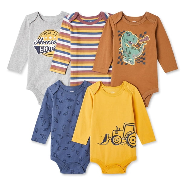George Baby Boys' Bodysuits 5-Pack - Walmart.ca
