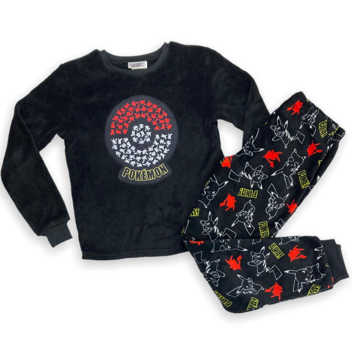 Pokemon Boy's 2-piece Long Sleeve Pajama Set with elastic waist band