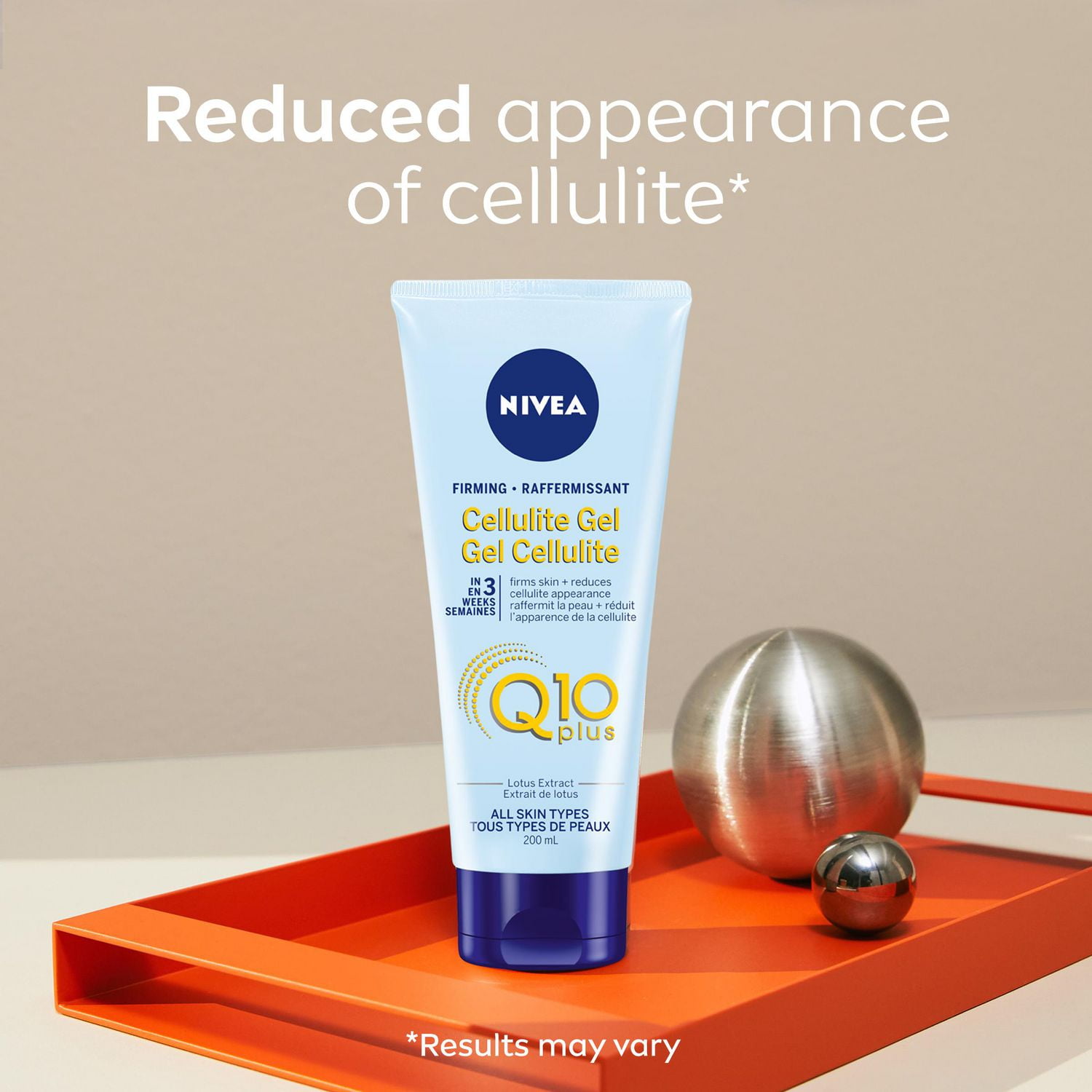 NIVEA Q10+ Firming Cellulite Gel | Firmer-feeling skin | Fast Absorbing,  Lightweight | Daily Body Moisturizer | Reduce the appearnce of cellulite 