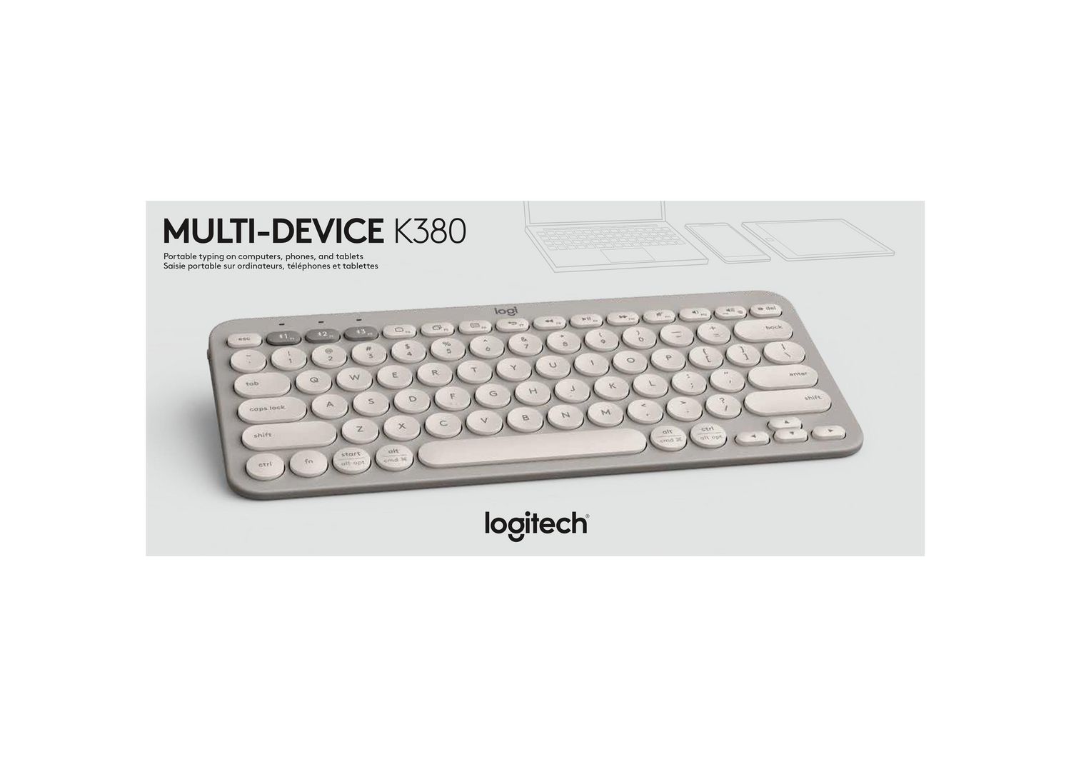 Logitech K380 Multi-Device Bluetooth Keyboard with Easy-Switch for