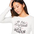 thumbnail image 4 of No Boundaries Women's Pajama 2-Piece Set, 4 of 6