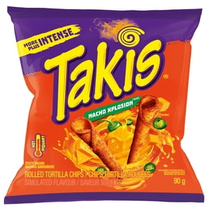 TAKIS® Xplosion Zesty Nacho Cheese Rolled Tortilla Chips