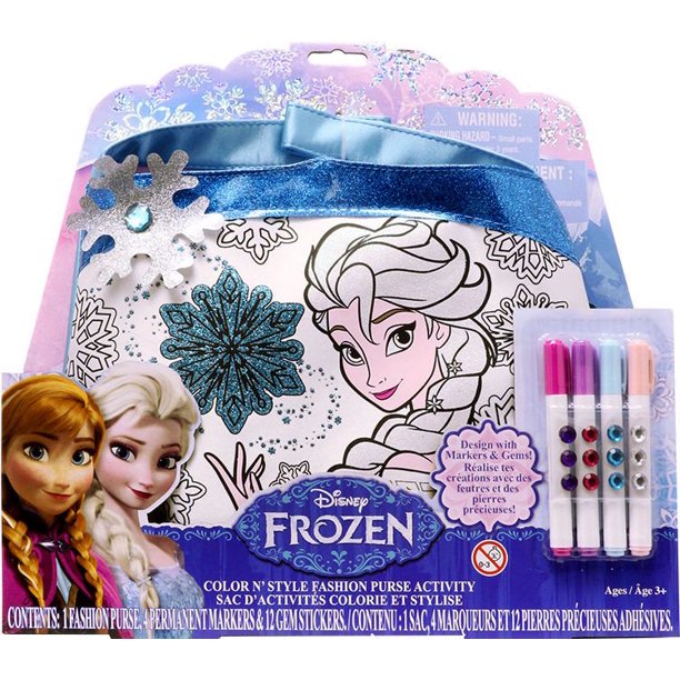 Ensemble de sac d'activité colorie et stylise La Reine des neiges de Disney