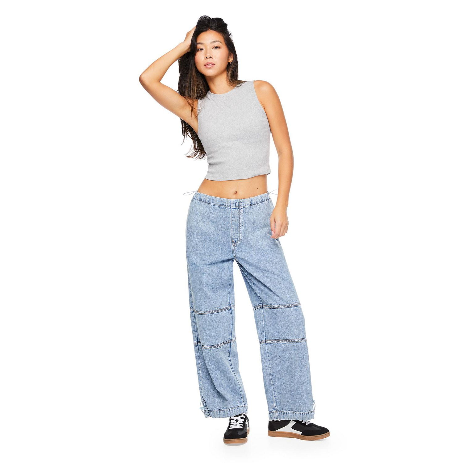 Débardeur côtelé No Boundaries pour femmes