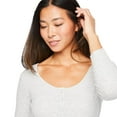 thumbnail image 4 of No Boundaries Women's Rib Henley Dress, 4 of 6