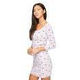 thumbnail image 2 of No Boundaries Women's Rib Henley Dress, 2 of 6