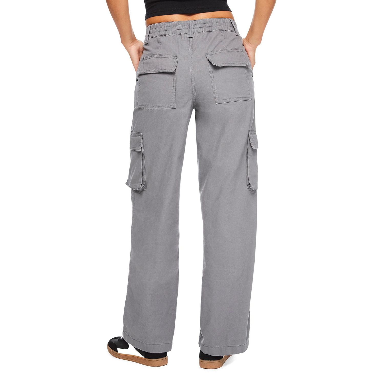 No Boundaries Women's Wide Leg Cargo Pant - Walmart.ca