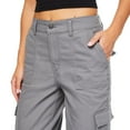 thumbnail image 4 of No Boundaries Women's Wide Leg Cargo Pant, 4 of 6
