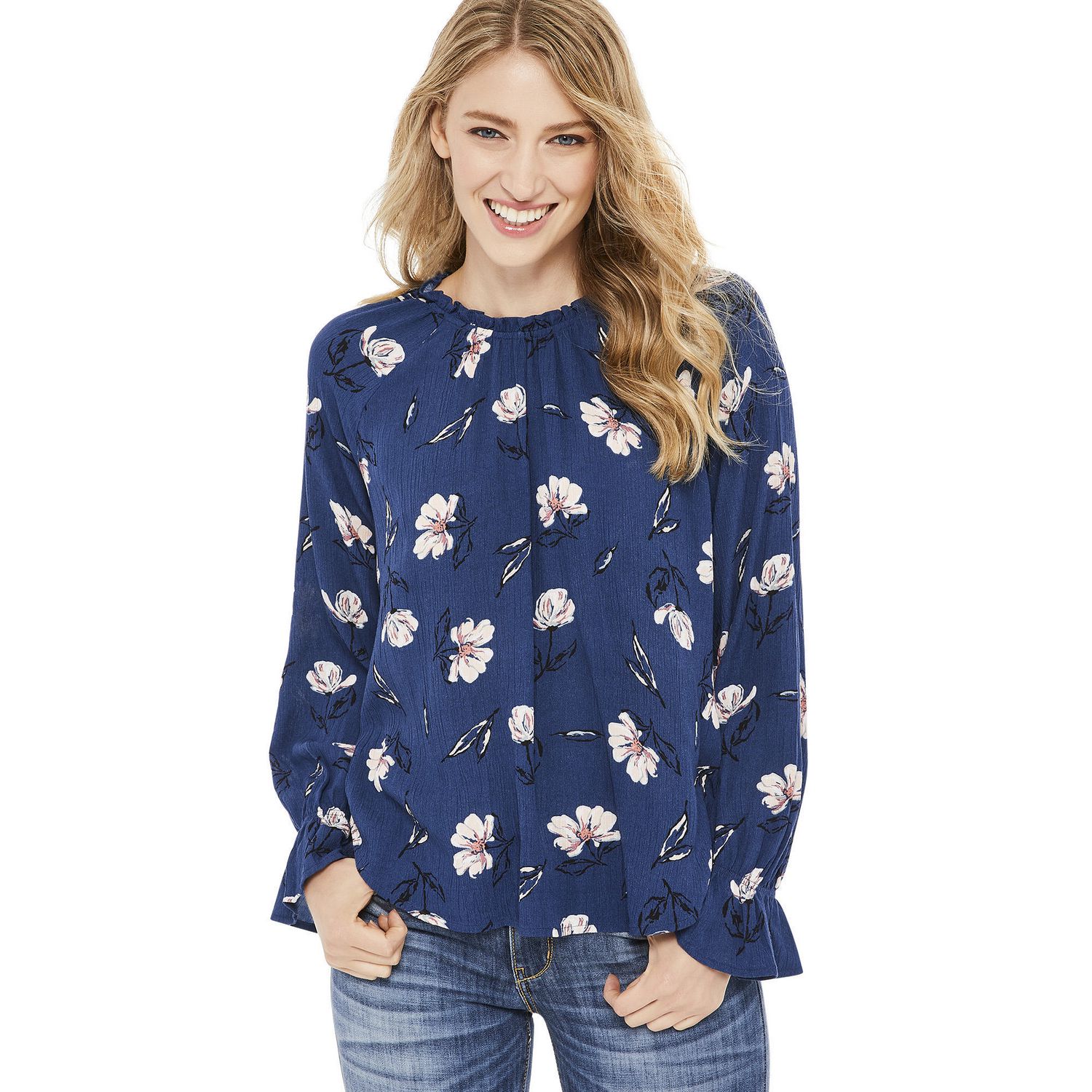 George Women's Ruffle Sleeve Blouse | Walmart Canada