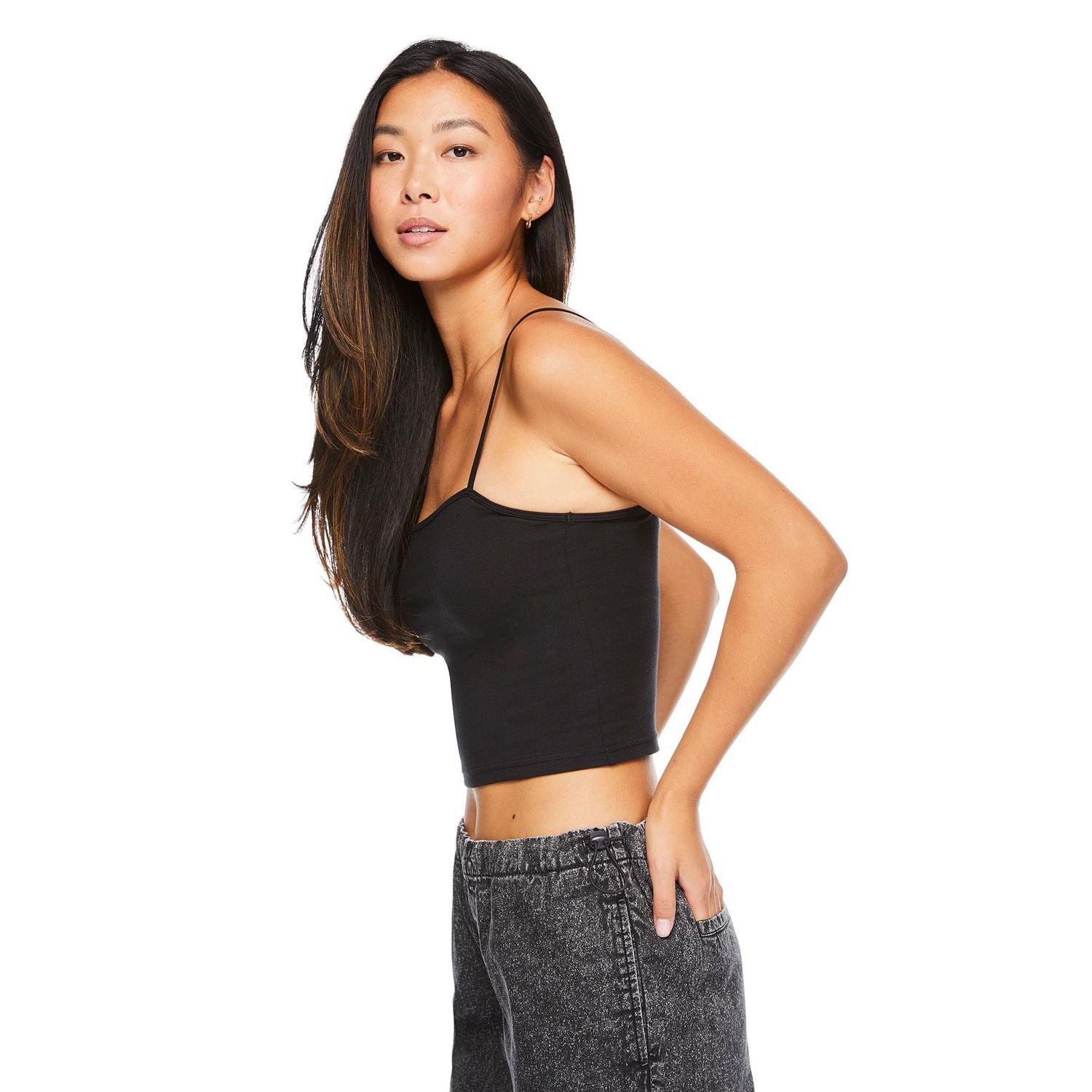 No Boundaries Women's Cropped Cami, Sizes XS-XXL