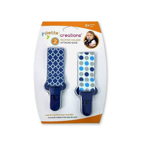 Paq. de 2 attaches-suce Petite Creations