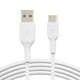 Belkin 6.6ft USB-C Cable, Boost Charge USB-C to USB Cable, USB Type-C Cable, Compatible with Samsung Galaxy S23, S23+, Note20, Pixel 6, Pixel 7, iPad Pro, Nintendo Switch and More - White - image 1 of 6