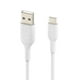 Belkin 6.6ft USB-C Cable, Boost Charge USB-C to USB Cable, USB Type-C Cable, Compatible with Samsung Galaxy S23, S23+, Note20, Pixel 6, Pixel 7, iPad Pro, Nintendo Switch and More - White - image 2 of 6