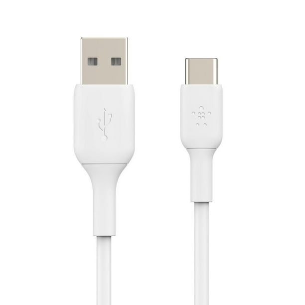 Belkin Câble USB-C vers USB-A tressé (Noir) - 3 m - Adaptateurs et câbles  Belkin sur