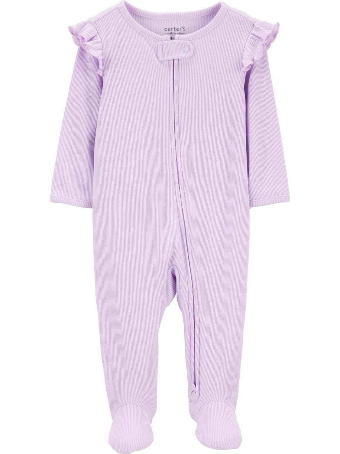 Carter's Child of Mine Baby Girls' Sleep n Play Purple Ruffle