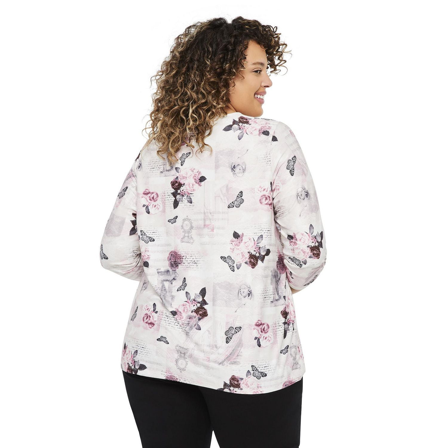 George Plus Women's Printed 3/4 Sleeve Top