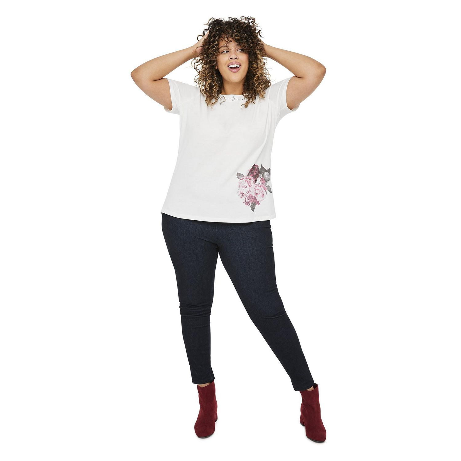 George Plus Women's Rhinestone Detail Tee