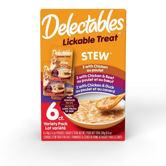 Delectables Non Seafood Stew Cat Treat Variety Pack, 6x40g (6pk)